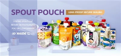 Bolsa de bico para embalagem de comida para bebê