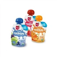 Bolsa de bico de compota de purê de comida de bebê sem BPA de plástico